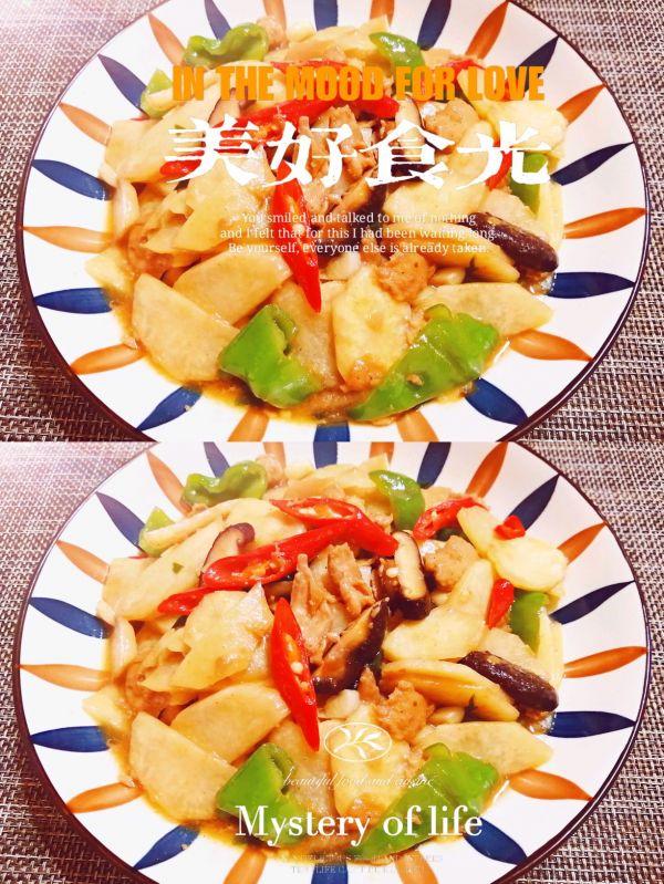 #名厨汁味，圆中秋美味#茭白炒肉片，清香又脆嫩