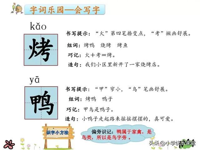 小学语文部编版二年级下册识字4《中国美食》知识点+图文解读