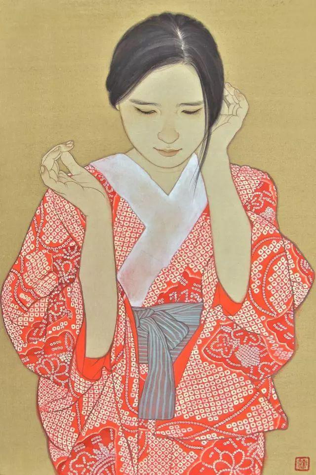 日本女画家唯美工笔人体绘画作品