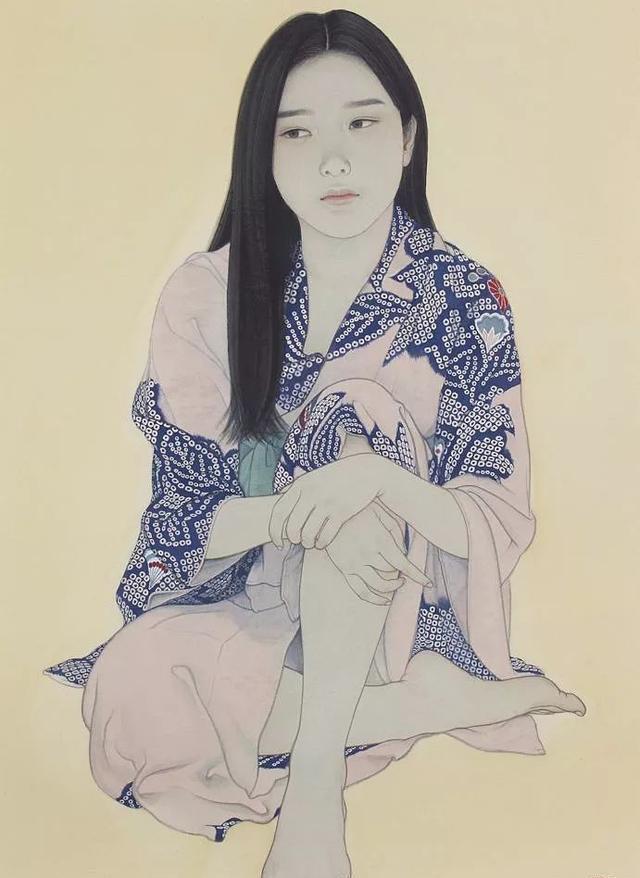 日本女画家唯美工笔人体绘画作品