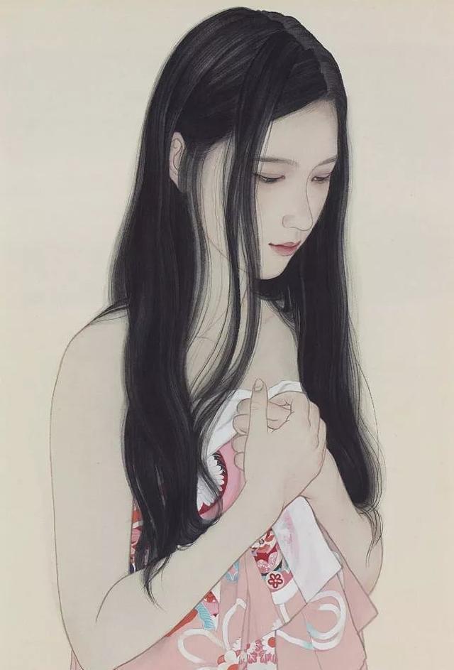 日本女画家唯美工笔人体绘画作品