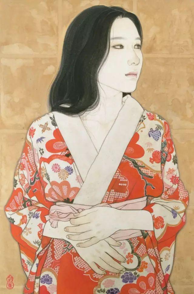 日本女画家唯美工笔人体绘画作品