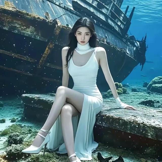 海底梦幻写真：大长腿美女的勇敢探索与绝美呈现